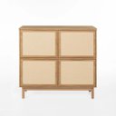 Ver imagem 2 de Sapateira Kaki 4 Portas 100% MDF 104 cm X 105 cm X 35 cm Tauari - Telinha Rattan
