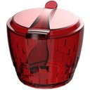 Ver imagem 1 de Açucareiro Plástico Com Colher Trama 500g - Colors - Vermelho