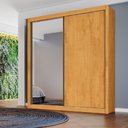 Ver imagem 5 de Guarda Roupa Solteiro 2 Portas de Correr Zurique com 1 Porta Espelhada - Móveis Europa