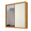 Ver imagem 4 de Guarda Roupa Solteiro 2 Portas de Correr Zurique com 1 Porta Espelhada - Móveis Europa