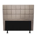 Ver imagem 2 de Cabeceira Estofada Espanha 195cm King Size para Cama Box Corino Bege - Gat Magazine