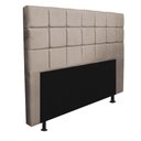 Ver imagem 3 de Cabeceira Estofada Espanha 195cm King Size para Cama Box Corino Bege - Gat Magazine