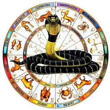 Toalha Esotérica Serpente Signos Astrologia Transformação - 1