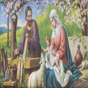 Ver imagem 1 de Toalha Esotérica Sagrada Familia Amor Celeste Virgem Maria