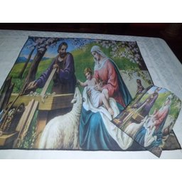 TOALHA ESOTÉRICA SAGRADA FAMILIA AMOR CELESTE VIRGEM MARIA - 4