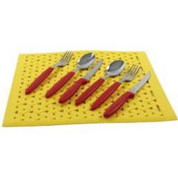 Grade De Pia Proteção Escorredor de Copos e Talheres - Colors - Amarelo - 3