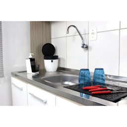 Grade De Pia Proteção Escorredor de Copos e Talheres - Colors - Preto - 6
