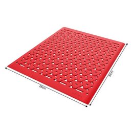 Grade De Pia Proteção Escorredor de Copos e Talheres - Colors - Vermelho - 4