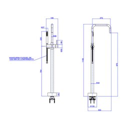 Misturador Monocomando Piso para Banheira Deca You 1871.gf105.mt Quadrado Desviador Dark Antracite D - 5 Misturador Monocomando Piso para Banheira Deca You 1871.gf105.mt Quadrado Desviador Dark Antracite D - 5