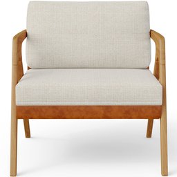 Kit 04 Poltronas Decorativas Sala Estar Pietra L02 Couríssimo Camel Linho Champagne - Lyam Decor - 6