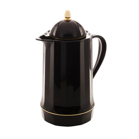 Garrafa Térmica Plástica Genova Preto 1 Litro Lyor