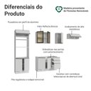 Ver imagem 4 de Armário de Cozinha Completa 270 cm Branco Glamy Madesa 18