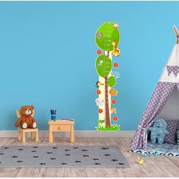 Adesivo Decorativo de Parede Infantil Régua de Crescimento - Safári - 2