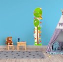 Ver imagem 2 de Adesivo Decorativo de Parede Infantil Régua de Crescimento - Safári