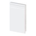 Ver imagem 1 de Rodapé Poliestireno 20cm Frisado Branco 51020 Arquitech