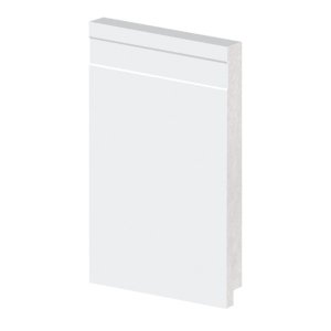 Rodapé Poliestireno 20cm Frisado Branco 51020 Arquitech