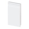 Rodapé Poliestireno 20cm Frisado Branco 51020 Arquitech - 1