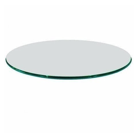 Tampo Mesa Redondo Vidro Incolor Temperado 50cm 8mm