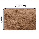 Ver imagem 7 de Tapete Felpudo Sala Quarto e Escritório Antiderrapante Fofo Casa Dona 140x200cm Bege