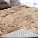 Ver imagem 5 de Tapete Felpudo Sala Quarto e Escritório Antiderrapante Fofo Casa Dona 140x200cm Bege