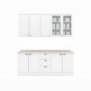 Ver imagem 3 de Cozinha Compacta 200cm 4 Peças 9 Portas 3 Gavetas Americana Henn