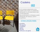 Ver mais imagens de Cadeiras ISO para Escola Escritório e Comércio Amarela Base Preta Kit com 4