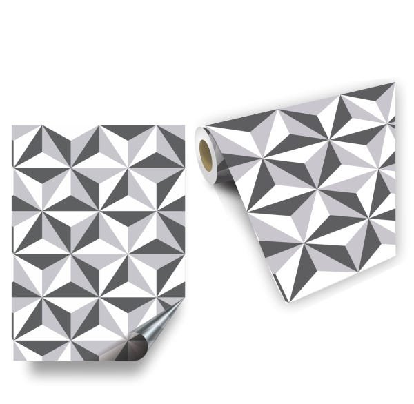 Adesivo Papel de Parede Decorativo Geométrico Material 3 M - 1