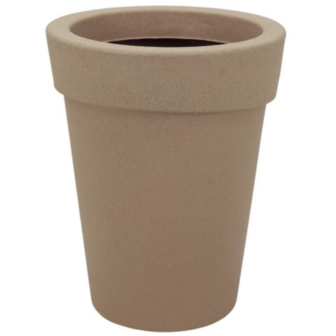 Vaso Alto de Plantas 70cm Tramontina Gipsy Plástico Granito