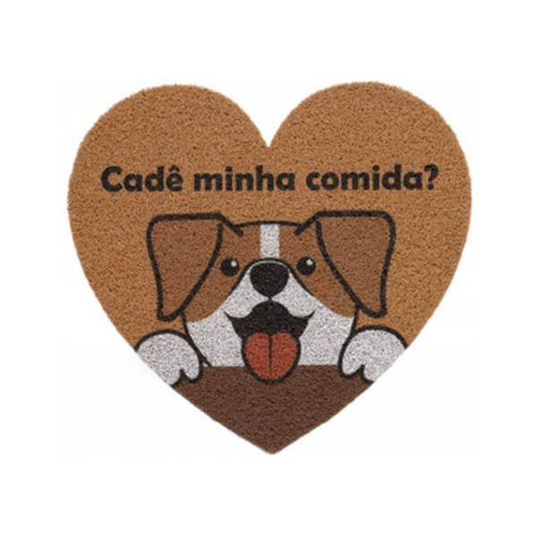 Tapete Capacho Pet Vinil Coração 55cm x 60cm 2.0 Heart