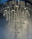 Ver imagem 3 de Lustre Luminária em Cristais para Sala com 50cm de Altura:bivolt