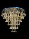 Ver imagem 2 de Lustre Luminária em Cristais para Sala com 50cm de Altura:bivolt