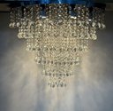 Ver imagem 4 de Lustre Luminária em Cristais para Sala com 50cm de Altura:bivolt