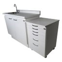 Ver imagem 1 de Conjunto Odontológico - Pia + Mesa Auxiliar