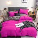 Ver imagem 1 de Jogo De Cama Casal Queem 7 Peças Com Edredom Pink Grey