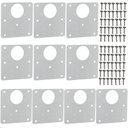 Ver imagem 1 de Kit 10 Placas para Reparo de Porta Dobradiça Armário Mdf Qdd