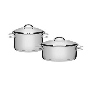 Jogo de Panelas 2 Peças Inox Fundo Triplo Solar Tramontina