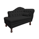 Ver imagem 3 de Recamier Sofá Esquerdo Larissa 120cm Sala Corano Preto - Incasa Decor