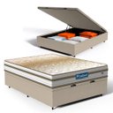 Ver imagem 1 de Cama Box Baú com Colchão de Molas Ensacadas Double Face Pillow Euro Alfa Probel Casal 138cm