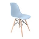 Ver imagem 1 de Cadeira Eames Pés de Madeira Azul Claro