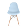 Cadeira Eames Pés de Madeira Azul Claro - 2