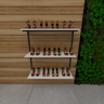 Conjunto Cremalheira Estante 3 Prateleiras 94x100x31 cm Comac - 3