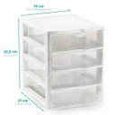 Ver imagem 1 de Gaveteiro Pequeno com 4 Gavetas - Branco