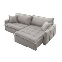 Ver imagem 4 de Sofá Cama Veludo em Madeira Eucalipto 280cm Braço 20cm Arizona Meu Sofá Online