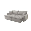 Ver imagem 2 de Sofá Cama Veludo em Madeira Eucalipto 280cm Braço 20cm Arizona Meu Sofá Online