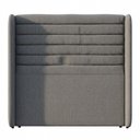 Ver imagem 2 de Cabeceira Estofada para Cama Box Queen Sasha 160cm Moderna Linho Cinza - Desk Design