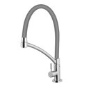 Ver imagem 1 de Torneira Cozinha Gourmet Mesa Tubo Flexível Extensível Cinza