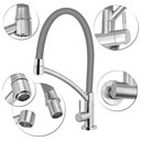 Ver imagem 2 de Torneira Cozinha Gourmet Mesa Tubo Flexível Extensível Cinza