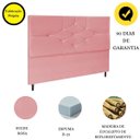 Ver imagem 4 de Cabeceira Estofada Cama Box Casal 140cm Camboriú Suede Rosa