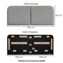 Ver imagem 3 de Cabeceira Modulada King 200 cm Organica com LED Linho Cinza Vconcept