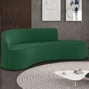 Ver imagem 1 de Sofá 4 Lugares para Sala 220cm Orgânico Wendi Veludo Verde I01 - Mpozenato